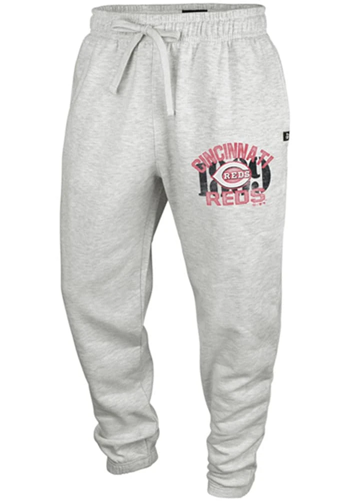 47 Cincinnati Reds Mens Grey Trailside Fashion Sweatpants