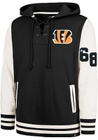 47 Cincinnati Bengals Mens Black Clubhouse Field Lacer Fashion Hood