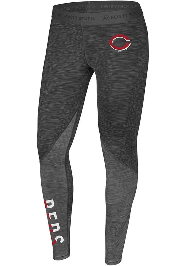 47 Cincinnati Reds Womens Grey Illusion Forward Leggings