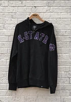 47 K-State Wildcats Mens Black Striker Long Sleeve Zip Fashion