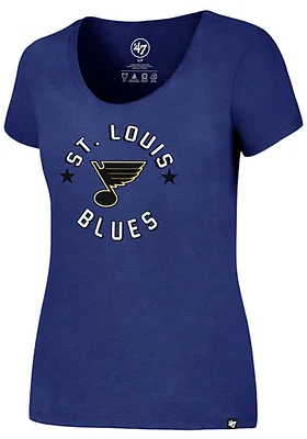 47 St Louis Blues Womens Blue Club Short Sleeve T-Shirt