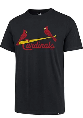 47 St Louis Cardinals Navy Blue Script Super Rival Short Sleeve T Shirt