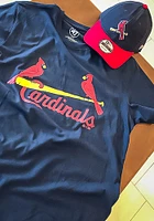 47 St Louis Cardinals Navy Blue Script Super Rival Short Sleeve T Shirt