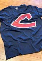 47 Cleveland Guardians Navy Blue Super Rival Short Sleeve T Shirt