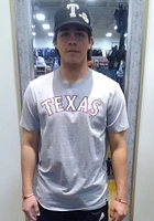 47 Texas Rangers Grey Wordmark Super Rival Short Sleeve T Shirt