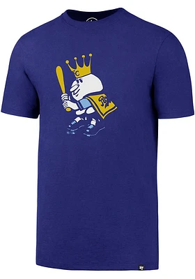 47 Kansas City Royals Blue Mascot Super Rival Short Sleeve T Shirt