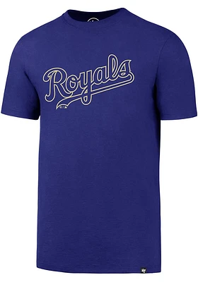 47 Kansas City Royals Blue Script Super Rival Short Sleeve T Shirt