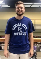 47 Kansas City Royals Blue Wordmark Super Rival Short Sleeve T Shirt
