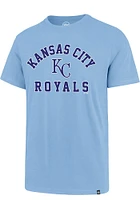 47 Kansas City Royals Light Blue Wordmark Super Rival Short Sleeve T Shirt