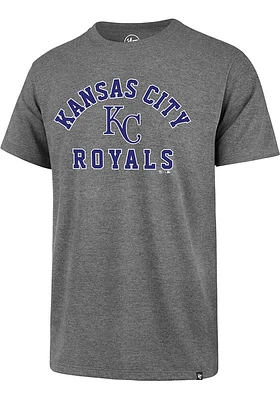 47 Kansas City Royals Grey Graphic Super Rival Short Sleeve T Shirt