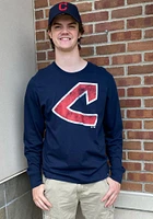 47 Cleveland Guardians Navy Blue Super Rival Long Sleeve T Shirt