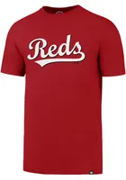 47 Cincinnati Reds Red Script Super Rival Short Sleeve T Shirt