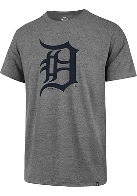 47 Detroit Tigers Grey Logo Super Rival Short Sleeve T Shirt