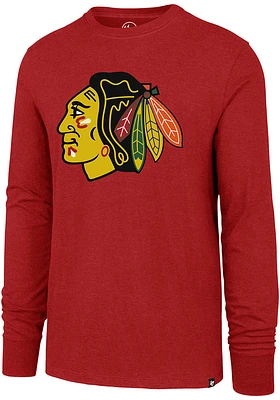 47 Chicago Blackhawks Red Imprint Long Sleeve T Shirt