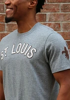 47 St Louis Browns Grey Striker Short Sleeve Fashion T Shirt