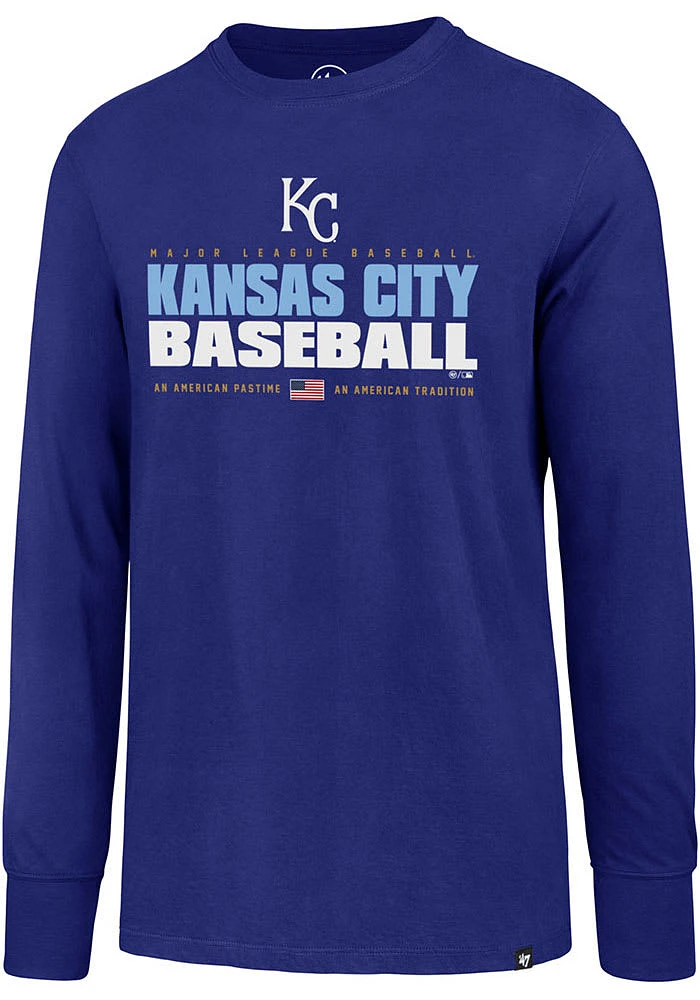 47 Kansas City Royals Blue Super Rival Long Sleeve T Shirt