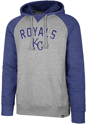47 Kansas City Royals Mens Grey Match Raglan Hood Fashion