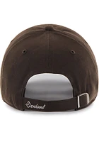 47 Cleveland Browns Brown Sparkle Clean Up Womens Adjustable Hat