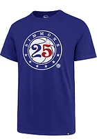 Ben Simmons Philadelphia 76ers Blue Name and Number Edition Short Sleeve Player T Shirt