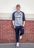 47 Pitt Panthers Grey OHT Raglan Long Sleeve T Shirt