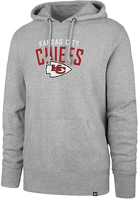 47 Kansas City Chiefs Mens Grey Outrush Long Sleeve Hoodie