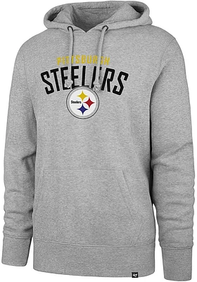 47 Pittsburgh Steelers Mens Grey Outrush Long Sleeve Hoodie