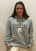 47 Pittsburgh Steelers Mens Grey Outrush Long Sleeve Hoodie