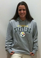 47 Pittsburgh Steelers Mens Grey Outrush Long Sleeve Hoodie