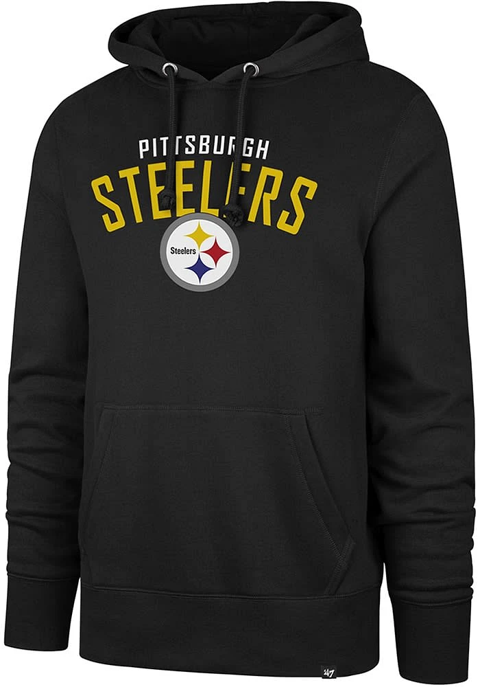 47 Pittsburgh Steelers Mens Black Outrush Long Sleeve Hoodie