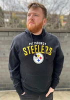 47 Pittsburgh Steelers Mens Black Outrush Long Sleeve Hoodie
