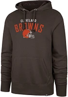 47 Cleveland Browns Mens Brown Outrush Long Sleeve Hoodie