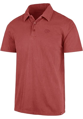 47 Kansas City Chiefs Mens Red Hudson Short Sleeve Polo
