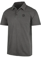 47 Pittsburgh Steelers Mens Grey Hudson Short Sleeve Polo