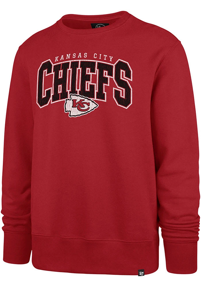 47 Kansas City Chiefs Mens Headline Long Sleeve Crew Sweatshirt