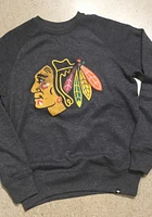 47 Chicago Blackhawks Mens Black Imprint Match Long Sleeve Fashion Sweatshirt
