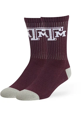 Texas A&M Aggies 47 Strikethrough Mens Crew Socks