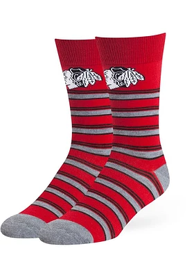 Chicago Blackhawks Macalister Flat Mens Dress Socks