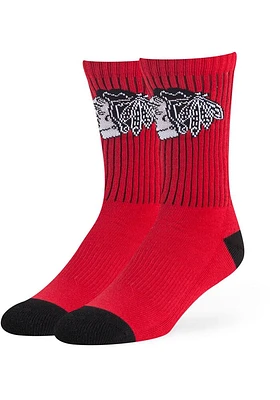 Chicago Blackhawks 47 Strikethrough Mens Crew Socks
