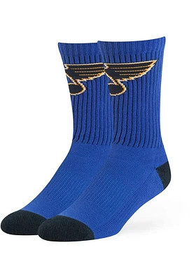 St Louis Blues 47 Strikethrough Mens Crew Socks