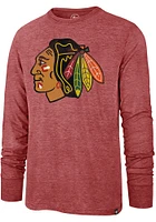 47 Chicago Blackhawks Red Imprint Match Long Sleeve Fashion T Shirt