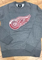 47 Detroit Red Wings Mens Grey Imprint Match Long Sleeve Fashion Sweatshirt
