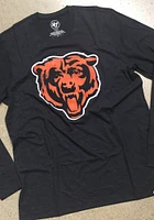 47 Chicago Bears Navy Blue Imprint Match Long Sleeve Fashion T Shirt