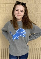 47 Detroit Lions Mens Grey Imprint Match Long Sleeve Fashion Sweatshirt