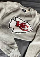 47 Kansas City Chiefs Mens Grey Imprint Match Long Sleeve Fashion Sweatshirt