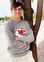 47 Kansas City Chiefs Mens Grey Imprint Match Long Sleeve Fashion Sweatshirt