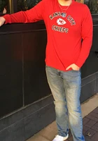 47 Kansas City Chiefs Varsity Arch Long Sleeve T Shirt