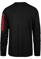 47 Kansas City Chiefs Black Sleeve Wordmark Long T Shirt