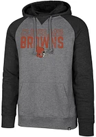 47 Cleveland Browns Mens Grey Match Raglan Fashion Hood