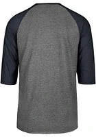 47 Michigan Wolverines Blue Break Thru Club Raglan Long Sleeve Fashion T Shirt
