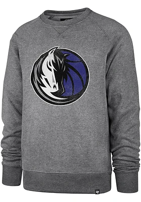 47 Dallas Mavericks Mens Grey Imprint Match Long Sleeve Fashion Sweatshirt